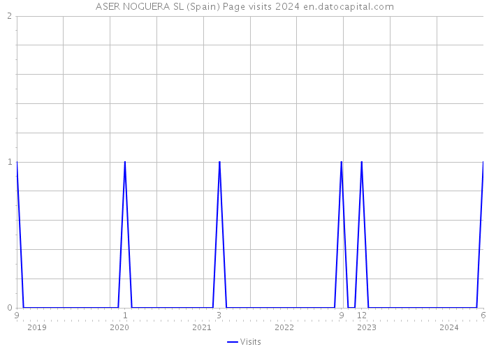 ASER NOGUERA SL (Spain) Page visits 2024 