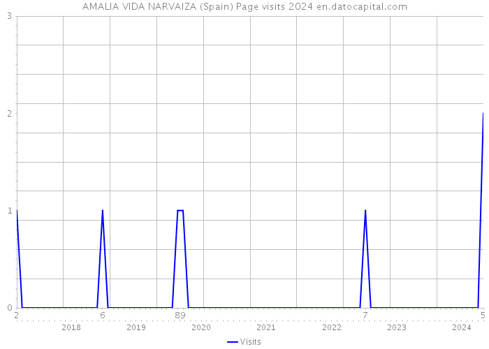 AMALIA VIDA NARVAIZA (Spain) Page visits 2024 