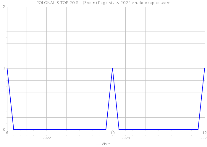 POLONAILS TOP 20 S.L (Spain) Page visits 2024 
