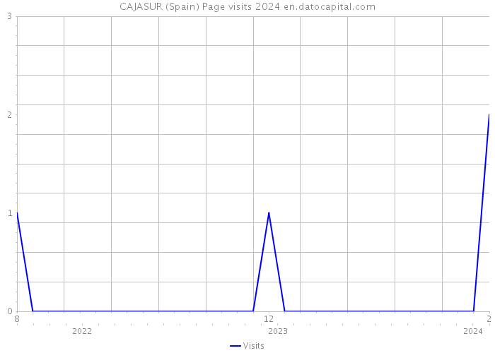 CAJASUR (Spain) Page visits 2024 