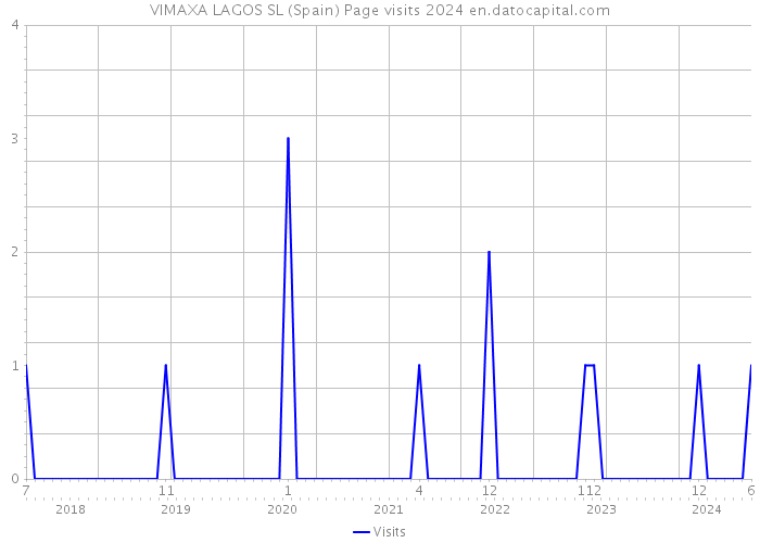 VIMAXA LAGOS SL (Spain) Page visits 2024 