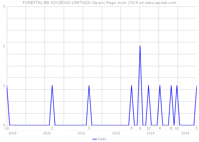 FORESTAL BEI SOCIEDAD LIMITADA (Spain) Page visits 2024 