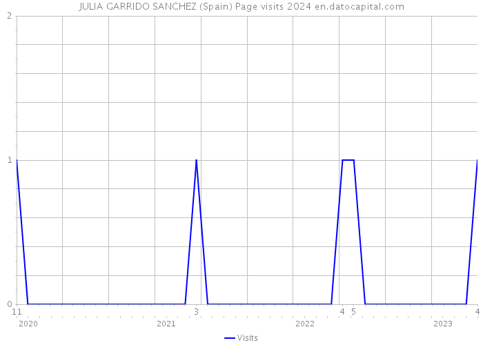 JULIA GARRIDO SANCHEZ (Spain) Page visits 2024 