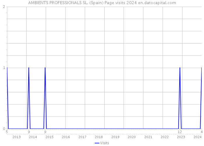 AMBIENTS PROFESSIONALS SL. (Spain) Page visits 2024 