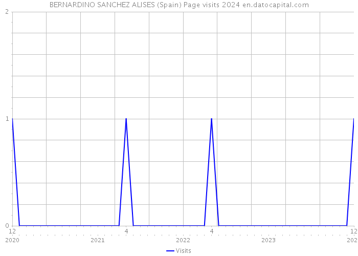 BERNARDINO SANCHEZ ALISES (Spain) Page visits 2024 