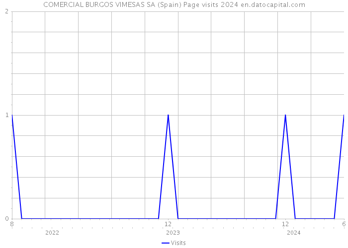 COMERCIAL BURGOS VIMESAS SA (Spain) Page visits 2024 