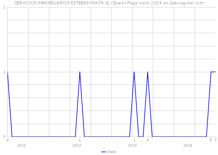 SERVICIOS INMOBILIARIOS ESTEBAN MATA SL (Spain) Page visits 2024 