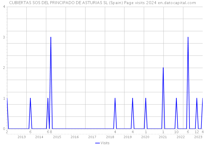 CUBIERTAS SOS DEL PRINCIPADO DE ASTURIAS SL (Spain) Page visits 2024 