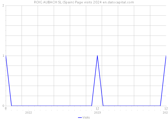 ROIG AUBACH SL (Spain) Page visits 2024 