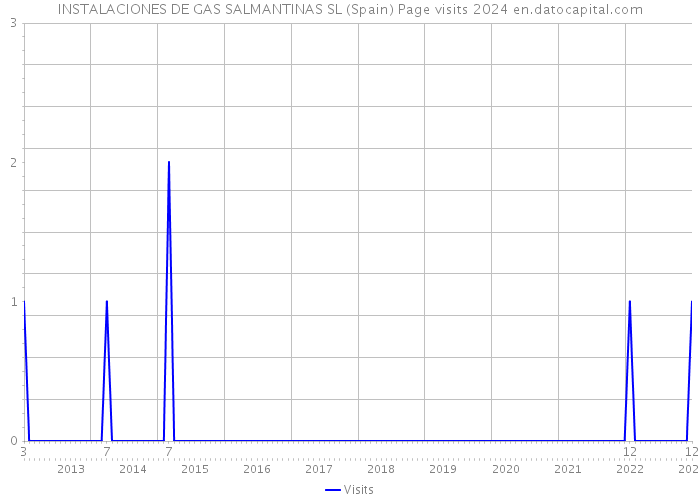 INSTALACIONES DE GAS SALMANTINAS SL (Spain) Page visits 2024 