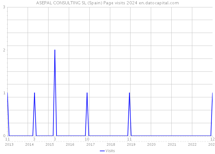 ASEPAL CONSULTING SL (Spain) Page visits 2024 
