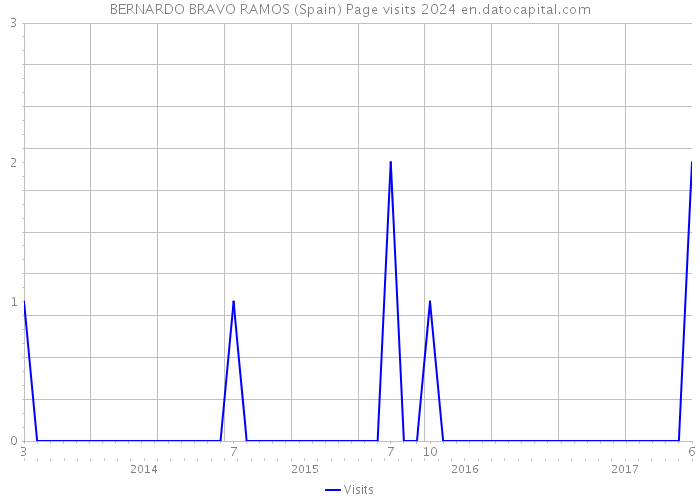 BERNARDO BRAVO RAMOS (Spain) Page visits 2024 