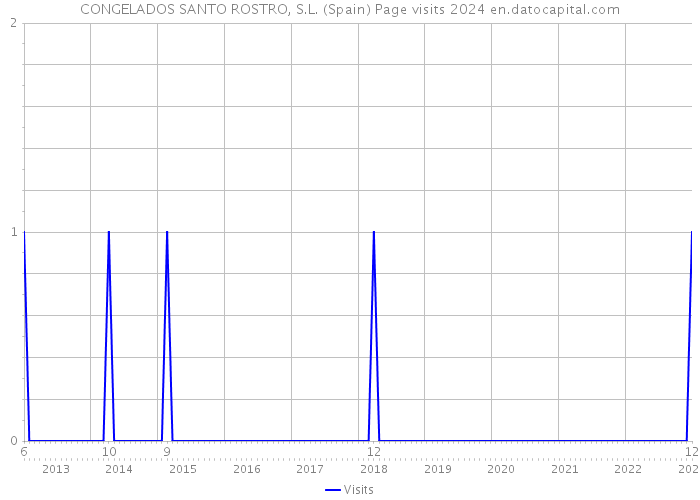 CONGELADOS SANTO ROSTRO, S.L. (Spain) Page visits 2024 