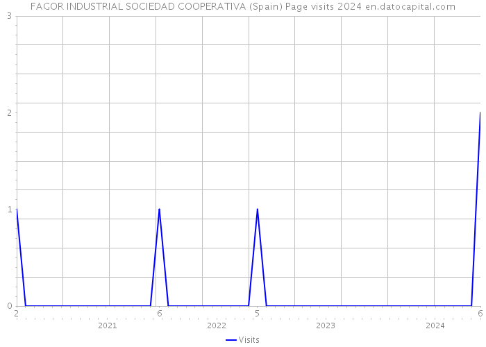 FAGOR INDUSTRIAL SOCIEDAD COOPERATIVA (Spain) Page visits 2024 