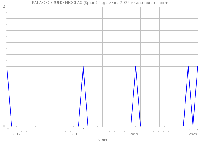PALACIO BRUNO NICOLAS (Spain) Page visits 2024 