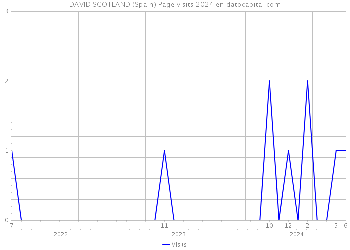 DAVID SCOTLAND (Spain) Page visits 2024 
