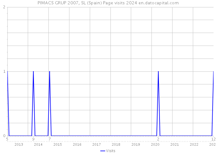 PIMACS GRUP 2007, SL (Spain) Page visits 2024 