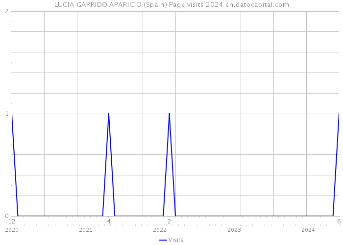 LUCIA GARRIDO APARICIO (Spain) Page visits 2024 