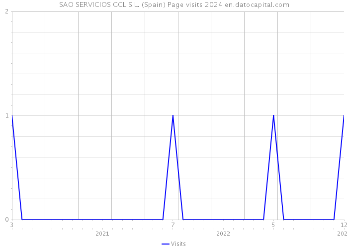SAO SERVICIOS GCL S.L. (Spain) Page visits 2024 