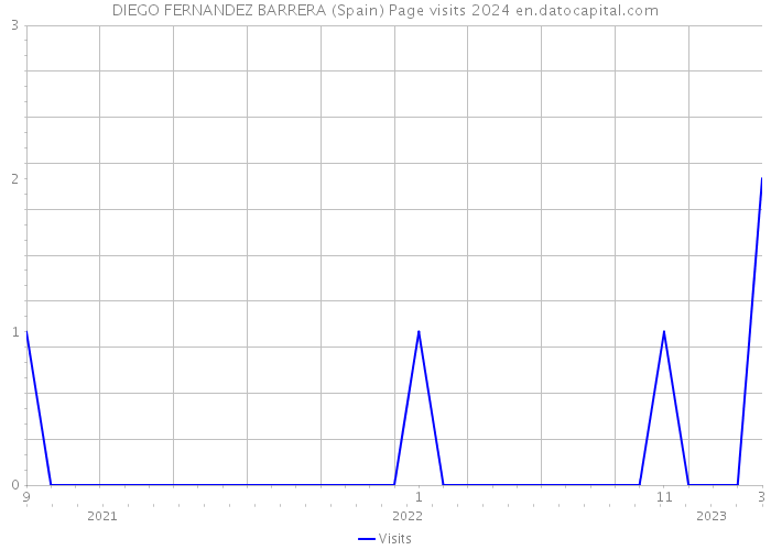 DIEGO FERNANDEZ BARRERA (Spain) Page visits 2024 
