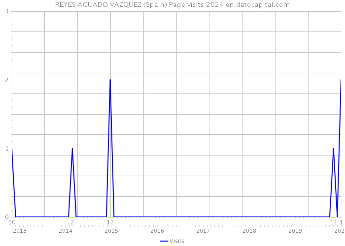 REYES AGUADO VAZQUEZ (Spain) Page visits 2024 