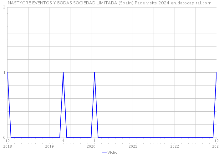 NASTYORE EVENTOS Y BODAS SOCIEDAD LIMITADA (Spain) Page visits 2024 