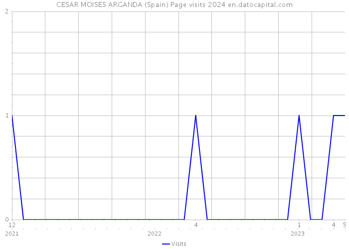 CESAR MOISES ARGANDA (Spain) Page visits 2024 