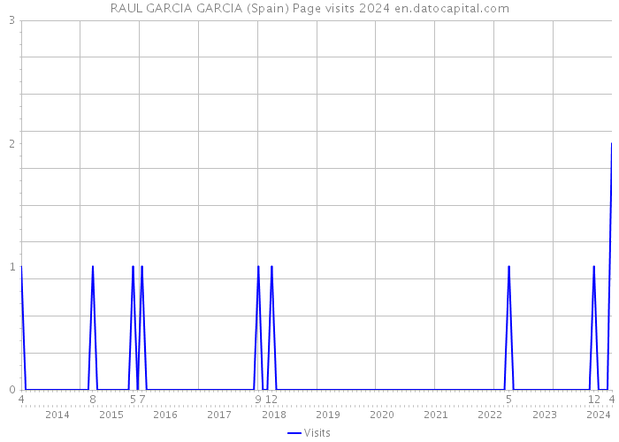 RAUL GARCIA GARCIA (Spain) Page visits 2024 