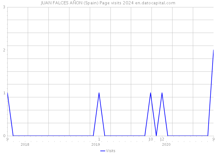 JUAN FALCES AÑON (Spain) Page visits 2024 