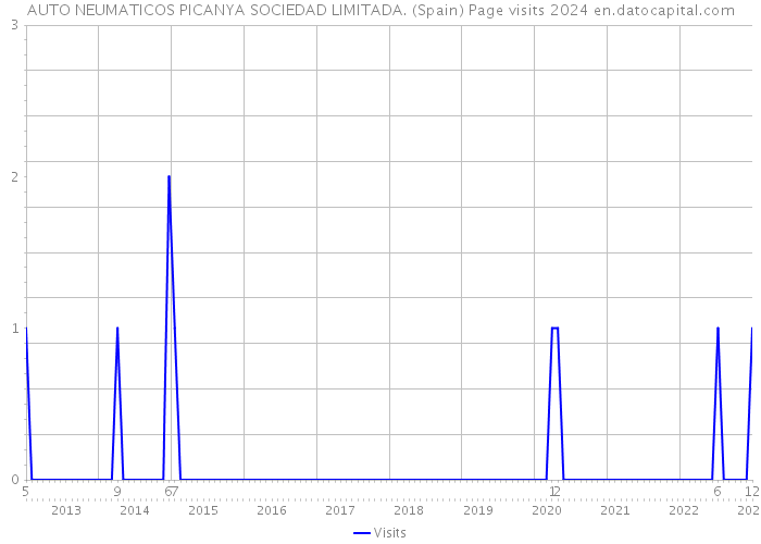 AUTO NEUMATICOS PICANYA SOCIEDAD LIMITADA. (Spain) Page visits 2024 