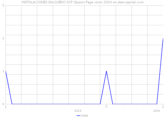 INSTALACIONES SALGUERO SCP (Spain) Page visits 2024 
