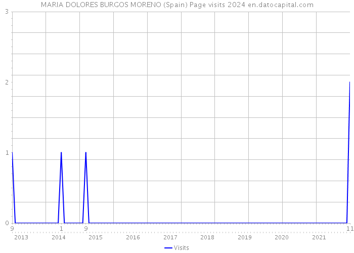 MARIA DOLORES BURGOS MORENO (Spain) Page visits 2024 