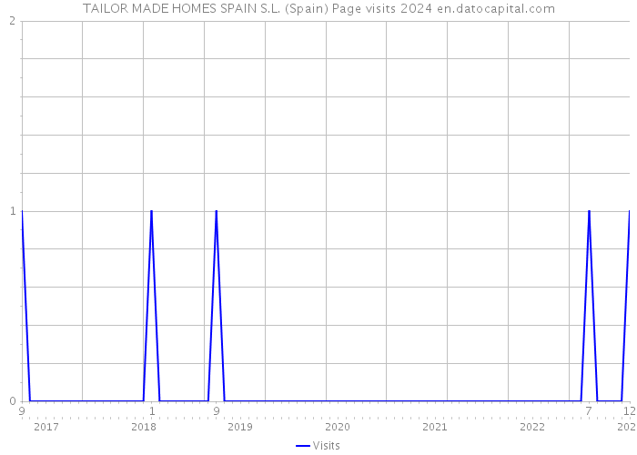 TAILOR MADE HOMES SPAIN S.L. (Spain) Page visits 2024 