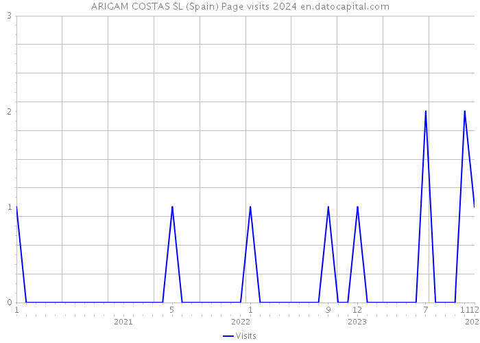 ARIGAM COSTAS SL (Spain) Page visits 2024 