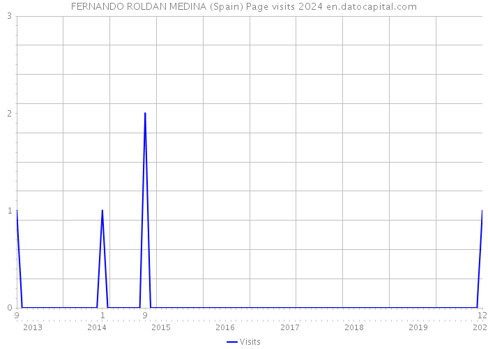 FERNANDO ROLDAN MEDINA (Spain) Page visits 2024 