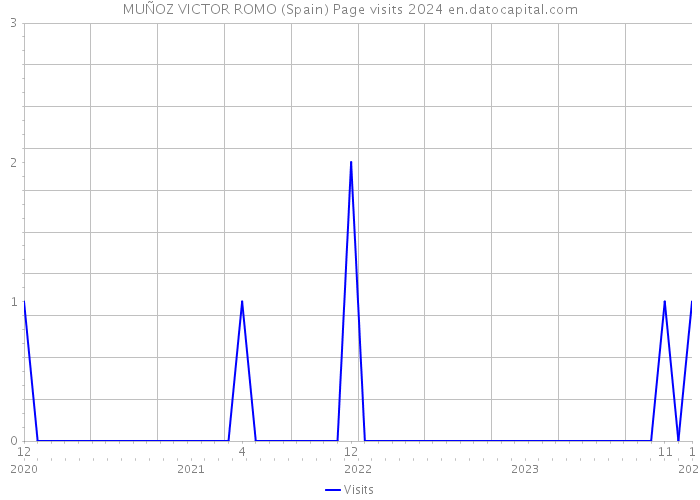 MUÑOZ VICTOR ROMO (Spain) Page visits 2024 