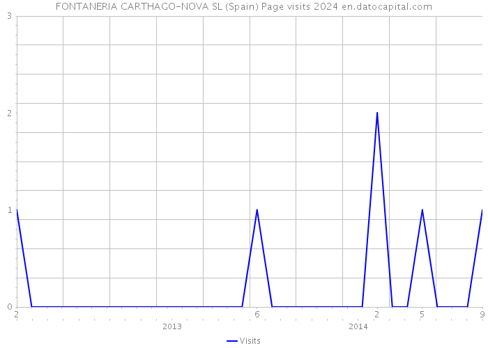 FONTANERIA CARTHAGO-NOVA SL (Spain) Page visits 2024 