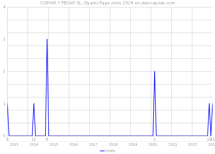 COPIAR Y PEGAR SL. (Spain) Page visits 2024 