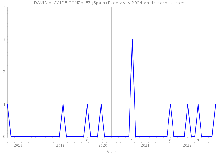 DAVID ALCAIDE GONZALEZ (Spain) Page visits 2024 