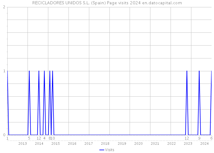 RECICLADORES UNIDOS S.L. (Spain) Page visits 2024 