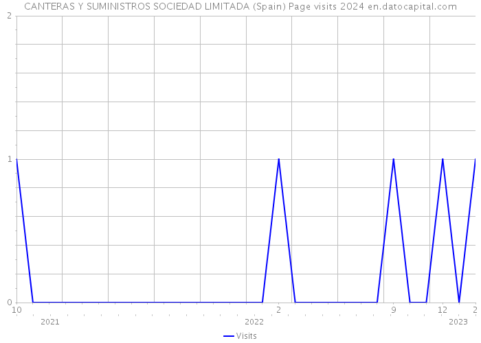 CANTERAS Y SUMINISTROS SOCIEDAD LIMITADA (Spain) Page visits 2024 