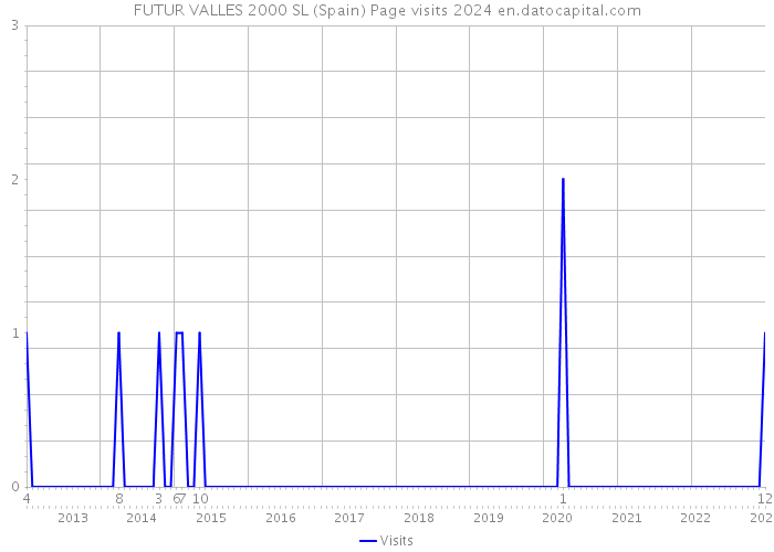 FUTUR VALLES 2000 SL (Spain) Page visits 2024 