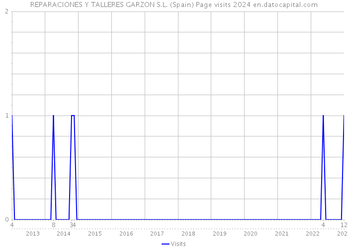 REPARACIONES Y TALLERES GARZON S.L. (Spain) Page visits 2024 
