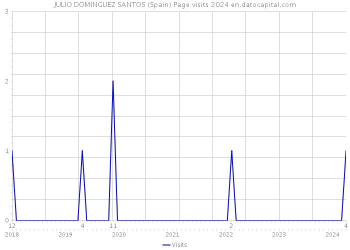 JULIO DOMINGUEZ SANTOS (Spain) Page visits 2024 