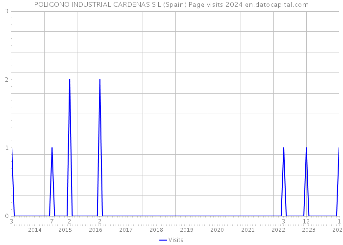POLIGONO INDUSTRIAL CARDENAS S L (Spain) Page visits 2024 