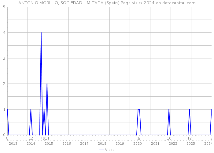 ANTONIO MORILLO, SOCIEDAD LIMITADA (Spain) Page visits 2024 
