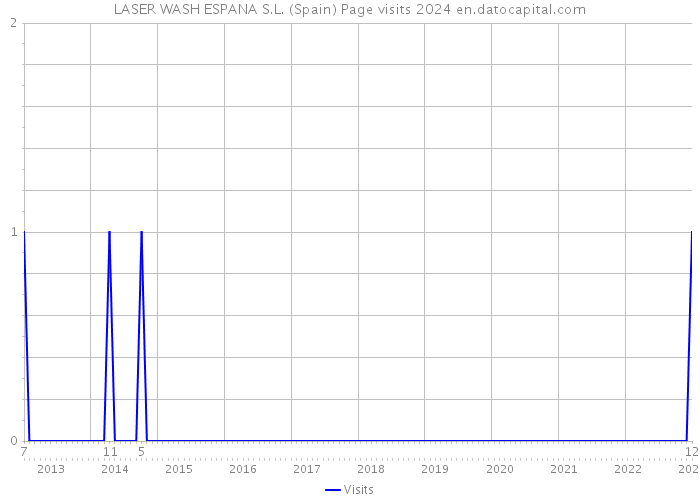 LASER WASH ESPANA S.L. (Spain) Page visits 2024 