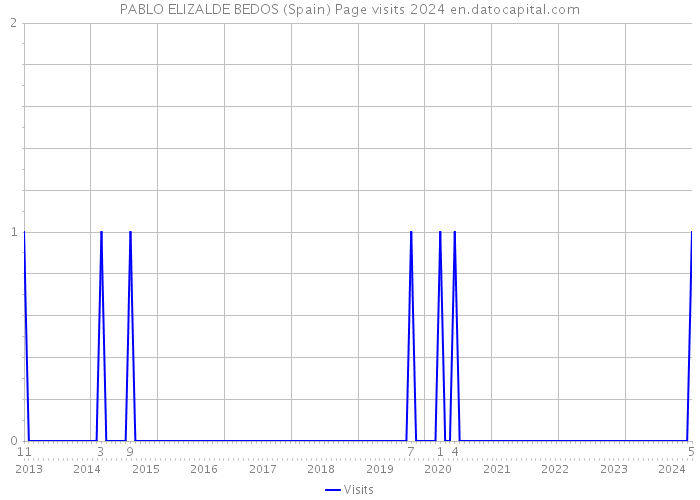 PABLO ELIZALDE BEDOS (Spain) Page visits 2024 