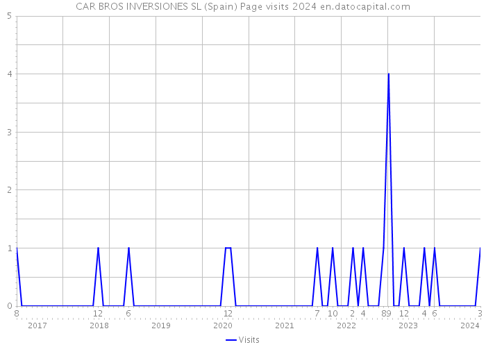 CAR BROS INVERSIONES SL (Spain) Page visits 2024 