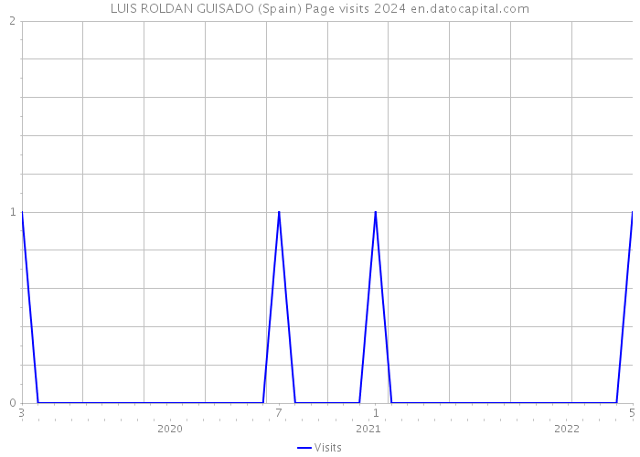 LUIS ROLDAN GUISADO (Spain) Page visits 2024 